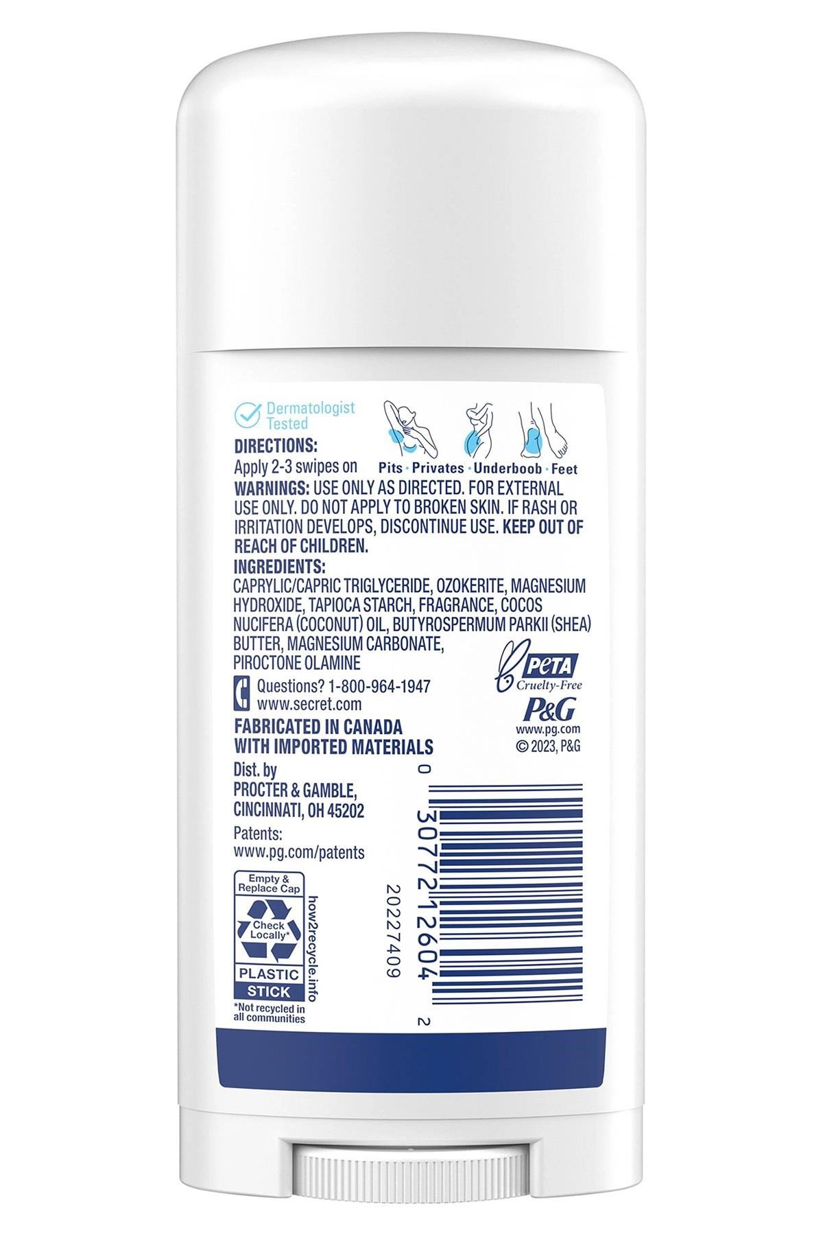 Secret Whole Body Fresh Lilac + Waterlily Alüminyumsuz Tüm Vücut Stick Deodorant 68GR