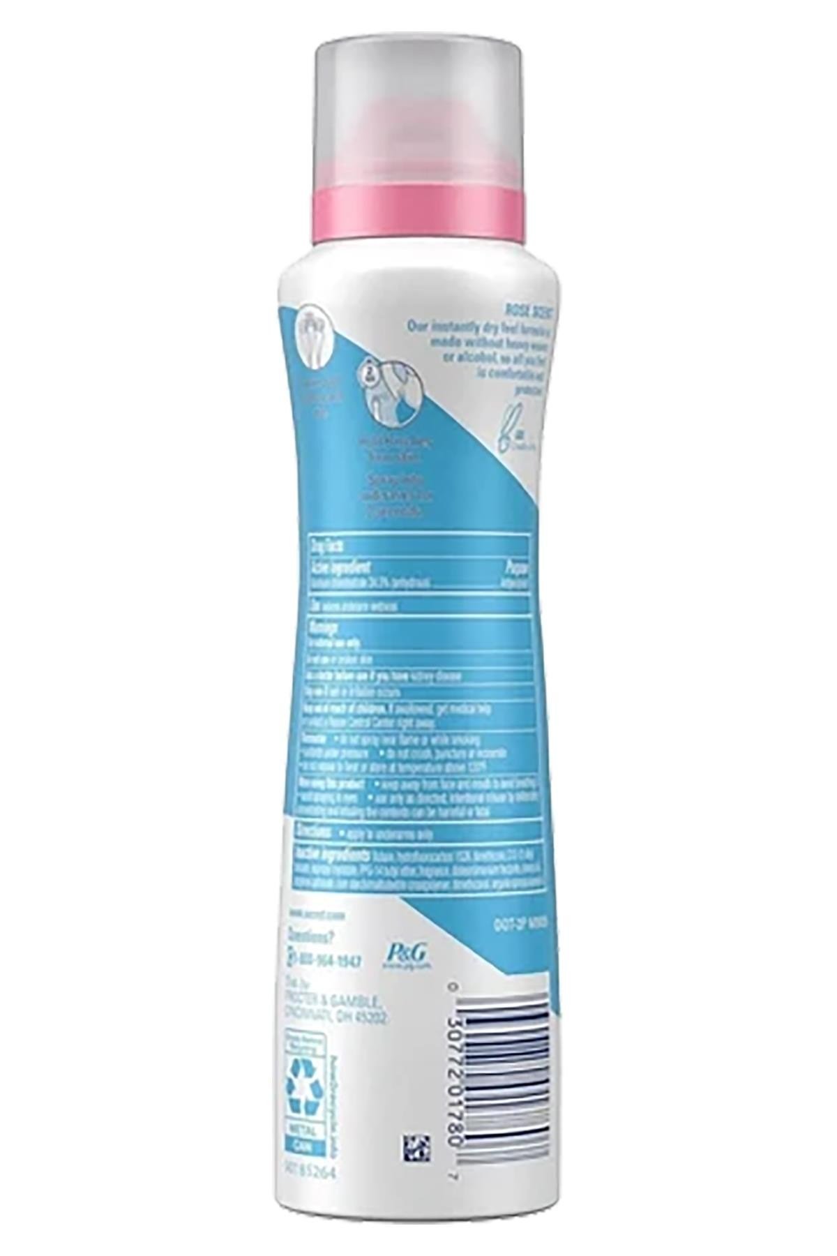 Secret Wild Rose Antiperspirant Kuru Sprey Deodorant 116GR