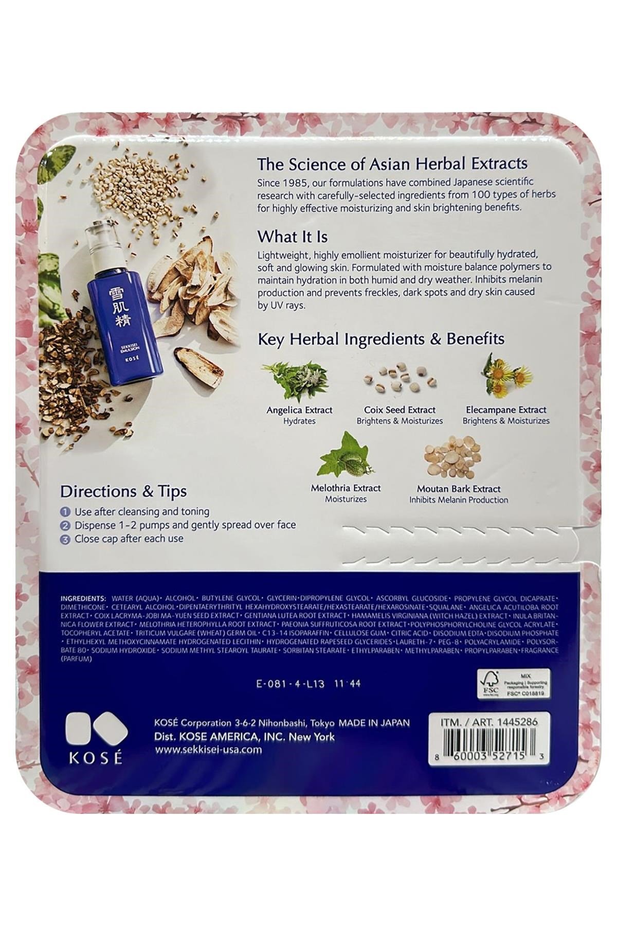 Sekkisei Emulsion Nemlendirici 140ML + 70ML