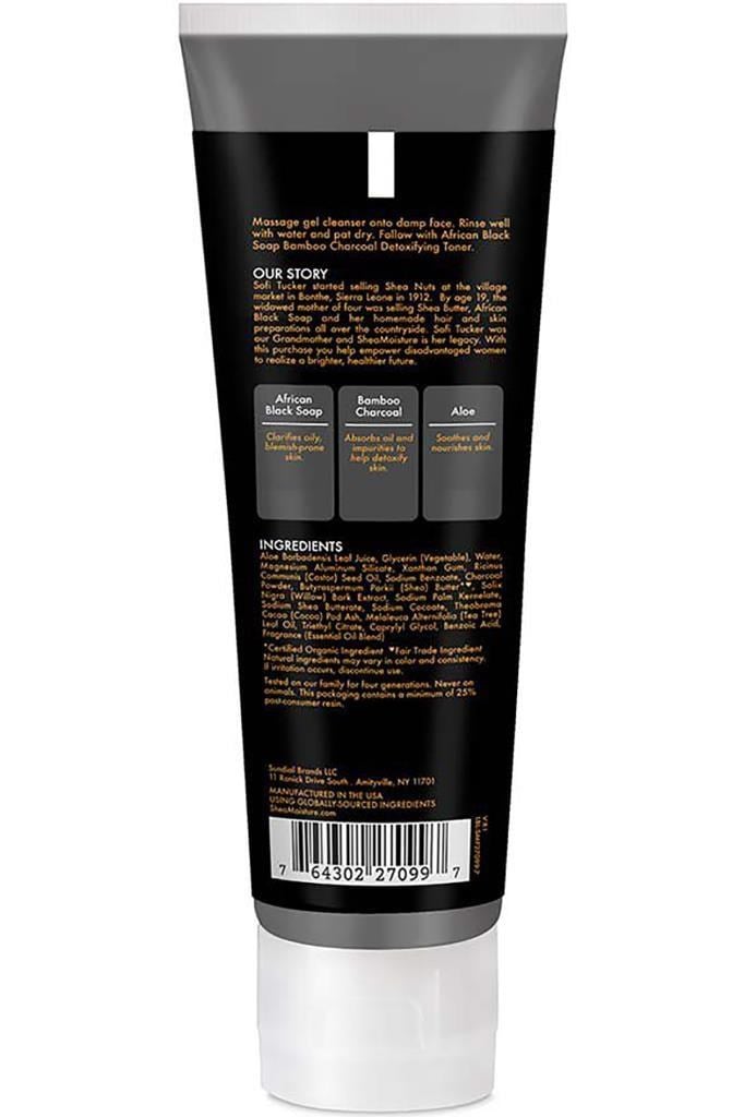Shea Moisture Afrika Siyah Sabunu ve Bambu Kömürü Detoks Jel Temizleyici 113GR