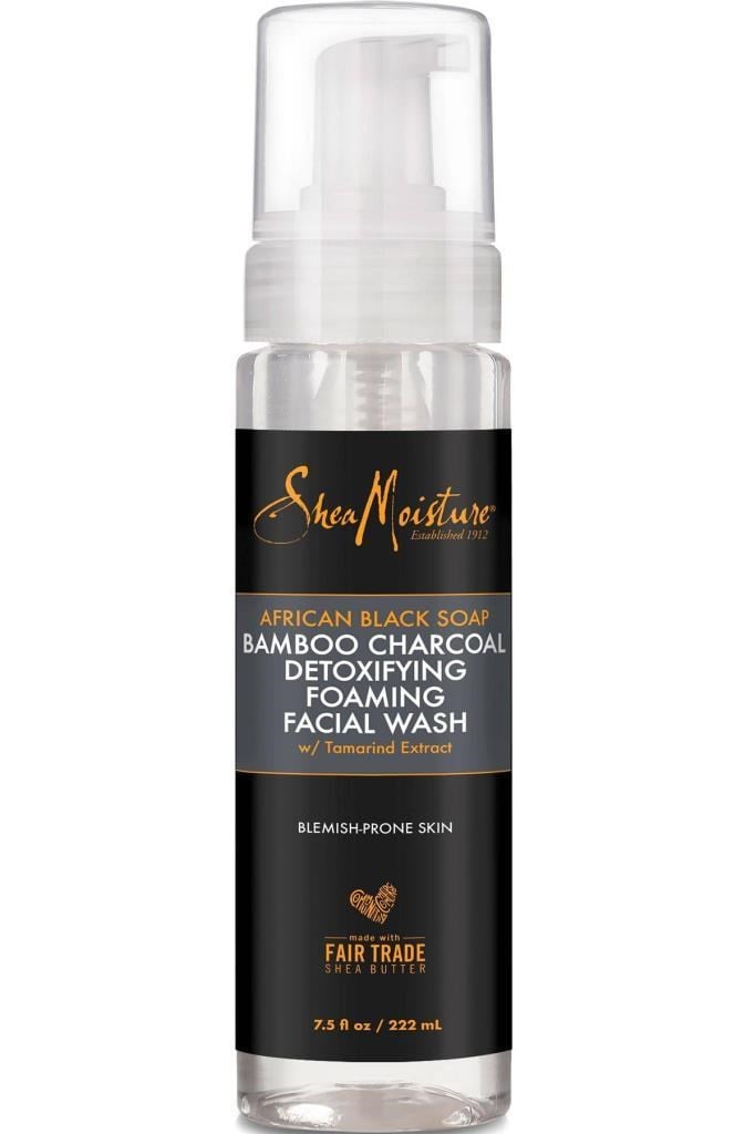 Shea Moisture Afrika Siyah Sabunu ve Bambu Kömürü Detoks Yüz Yıkama Köpüğü 222ML