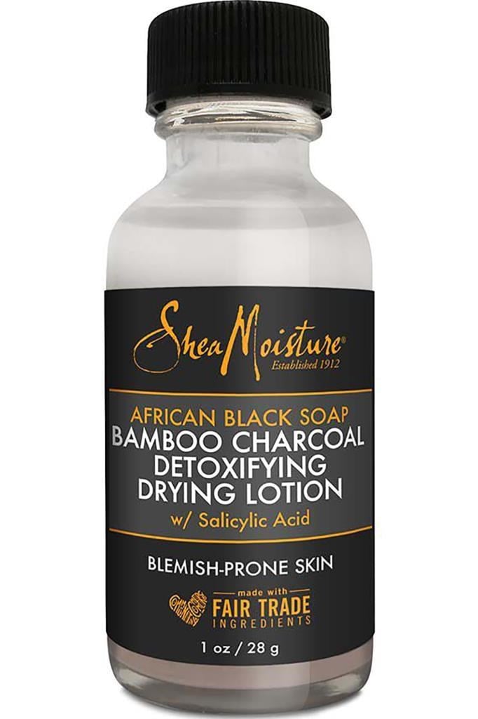 Shea Moisture Afrika Siyah Sabunu ve Bambu Kömürü Detoks Akne Kurutucu Losyon 28GR