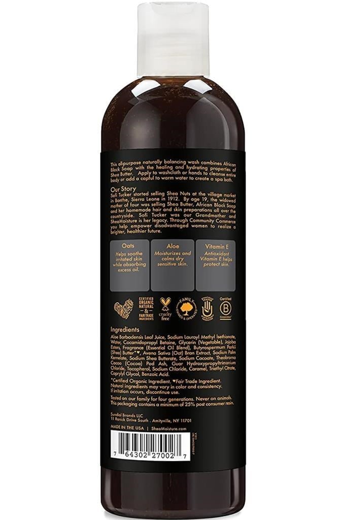 Shea Moisture Afrika Siyah Sabunu Vücut Şampuanı 384ML