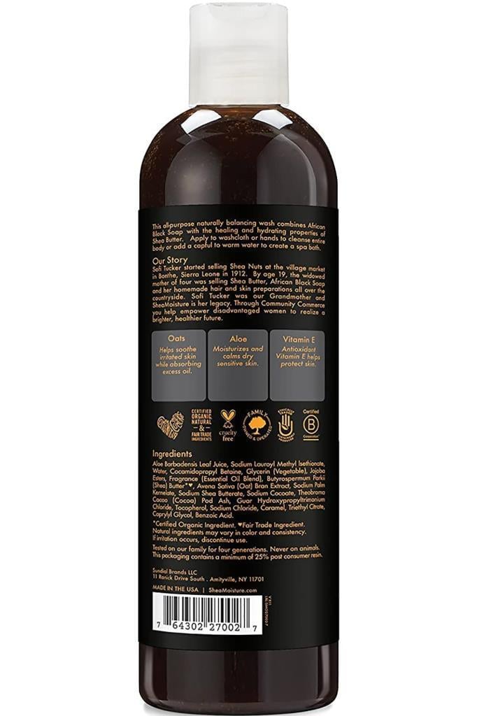 Shea Moisture Afrika Siyah Sabunu Vücut Şampuanı 384ML