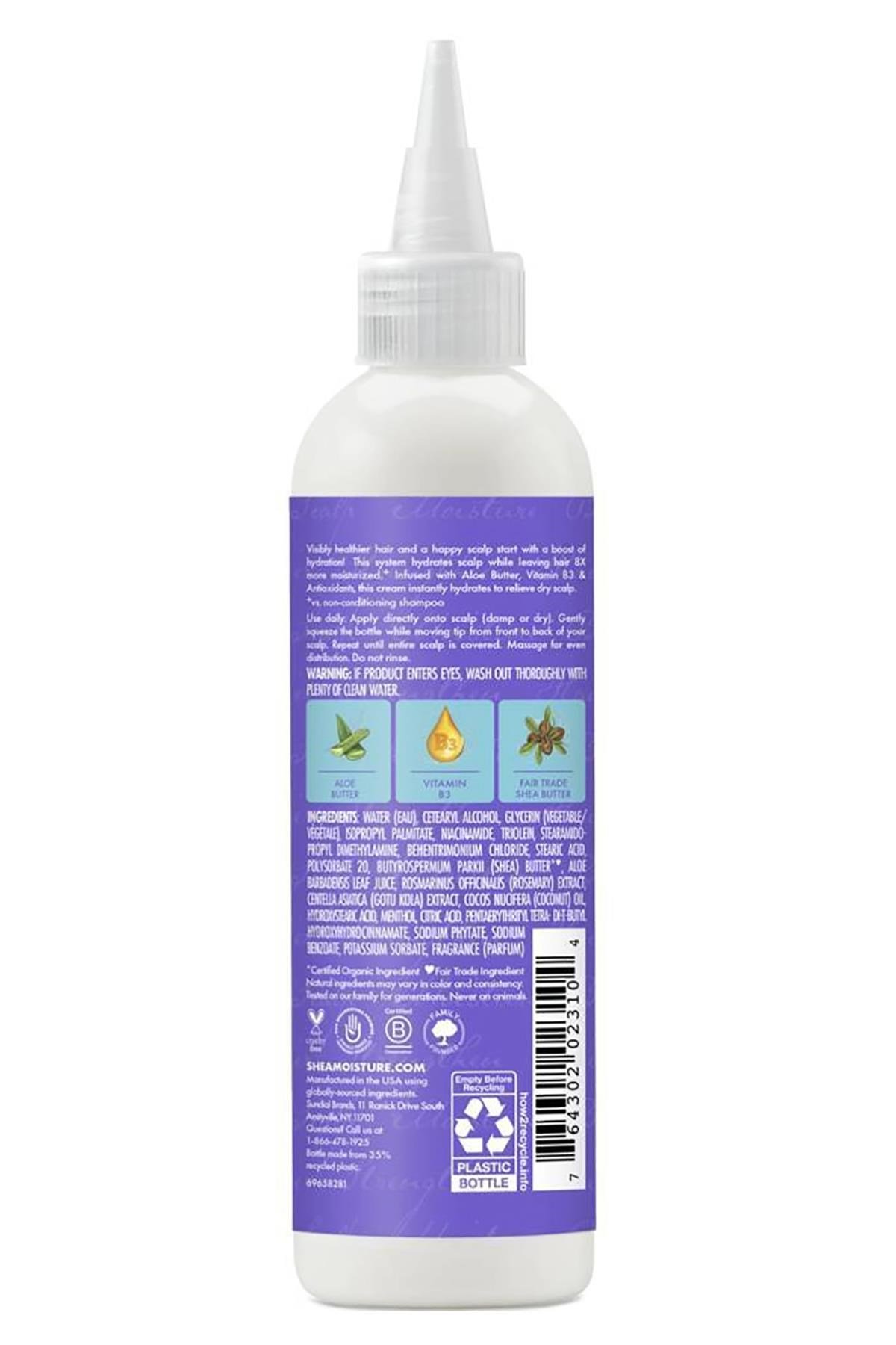 Shea Moisture Aloe Butter Saç Derisi Nemlendirici Durulanmayan Saç Kremi 118ML