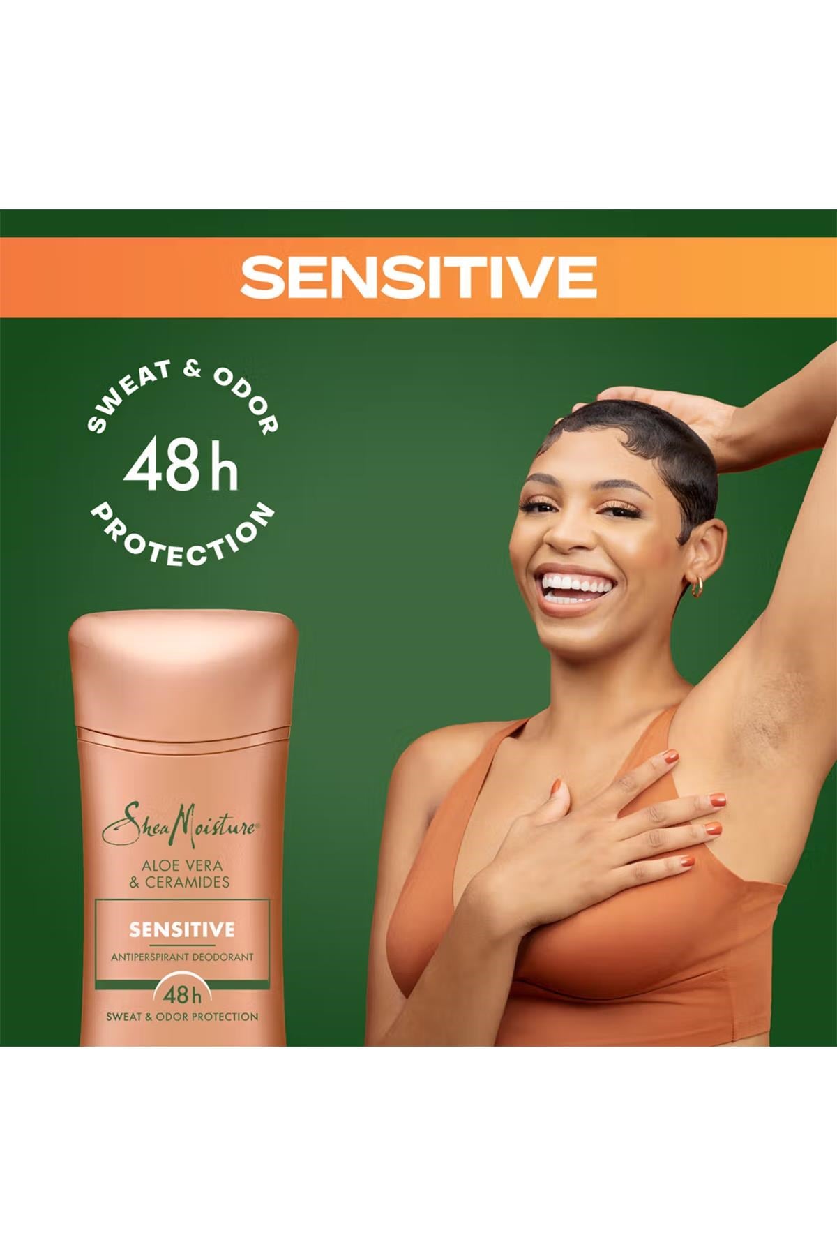 Shea Moisture Aloe Vera & Ceramides Sensitive Antiperspirant Stick Deodorant 74GR