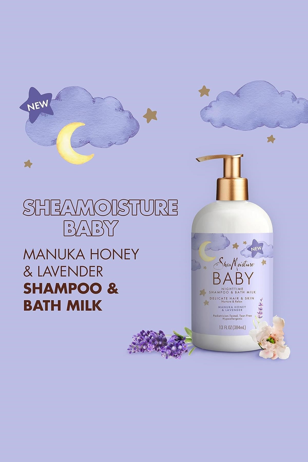 Shea Moisture Baby Gece Şampuanı ve Banyo Sütü 384ML