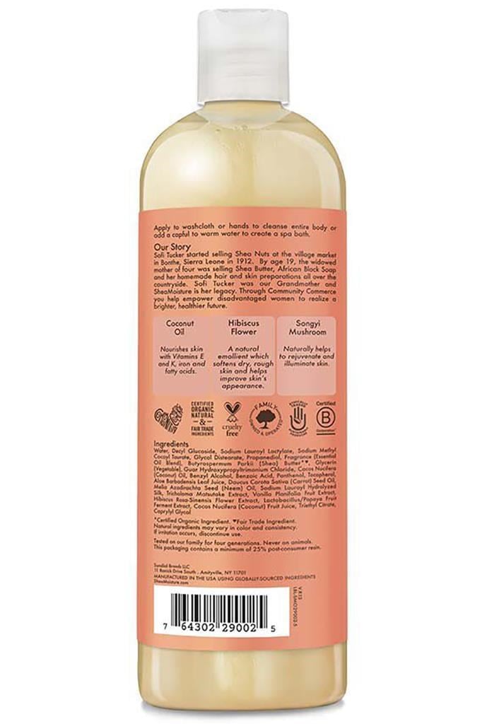 Shea Moisture Coconut & Hibiscus Aydınlatıcı Vücut Şampuanı 384ML