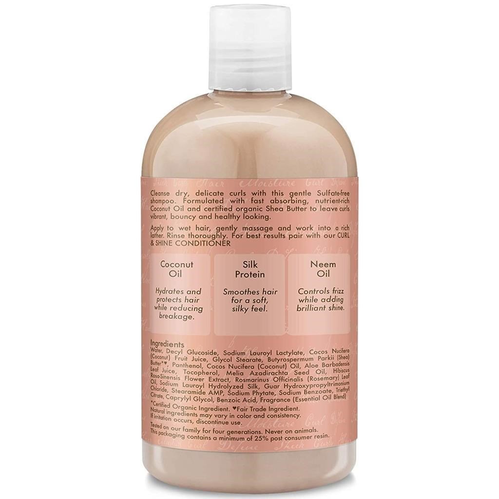 Shea Moisture Coconut & Hibiscus Bukle Kontrolü ve Parlaklık Şampuanı 384ML