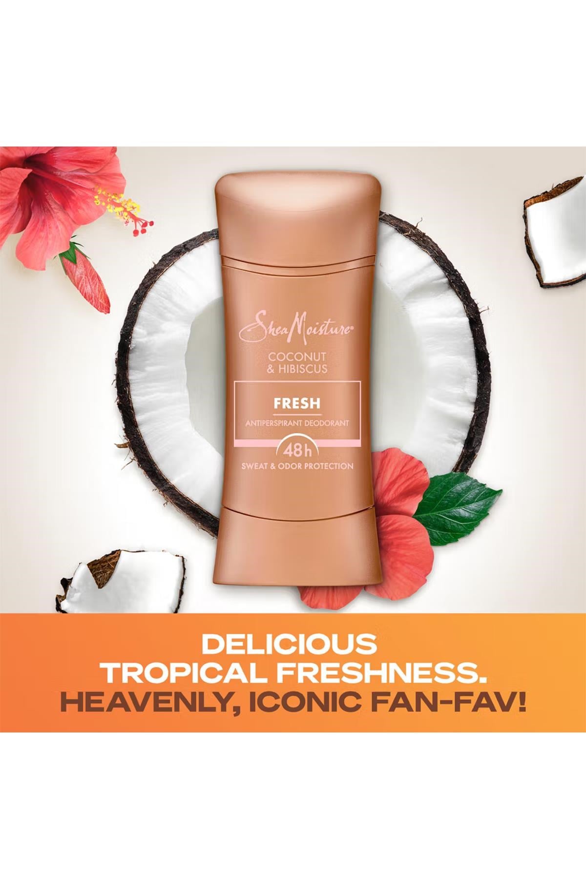Shea Moisture Coconut & Hibiscus Fresh Antiperspirant Stick Deodorant 74GR
