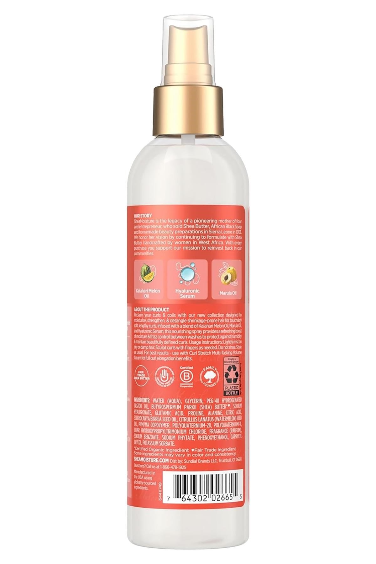 Shea Moisture Curl Stretch Bukle Canlandırıcı ve Nemlendirici Saç Bakım Spreyi 236ML