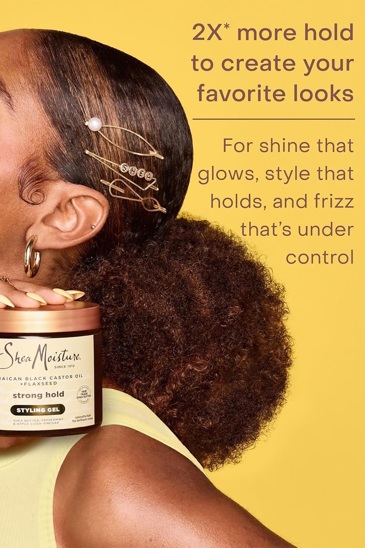 Shea Moisture Jamaican Black Castor Oil Güçlü Tutuş Sağlayan Şekillendirici Saç Jeli 425GR