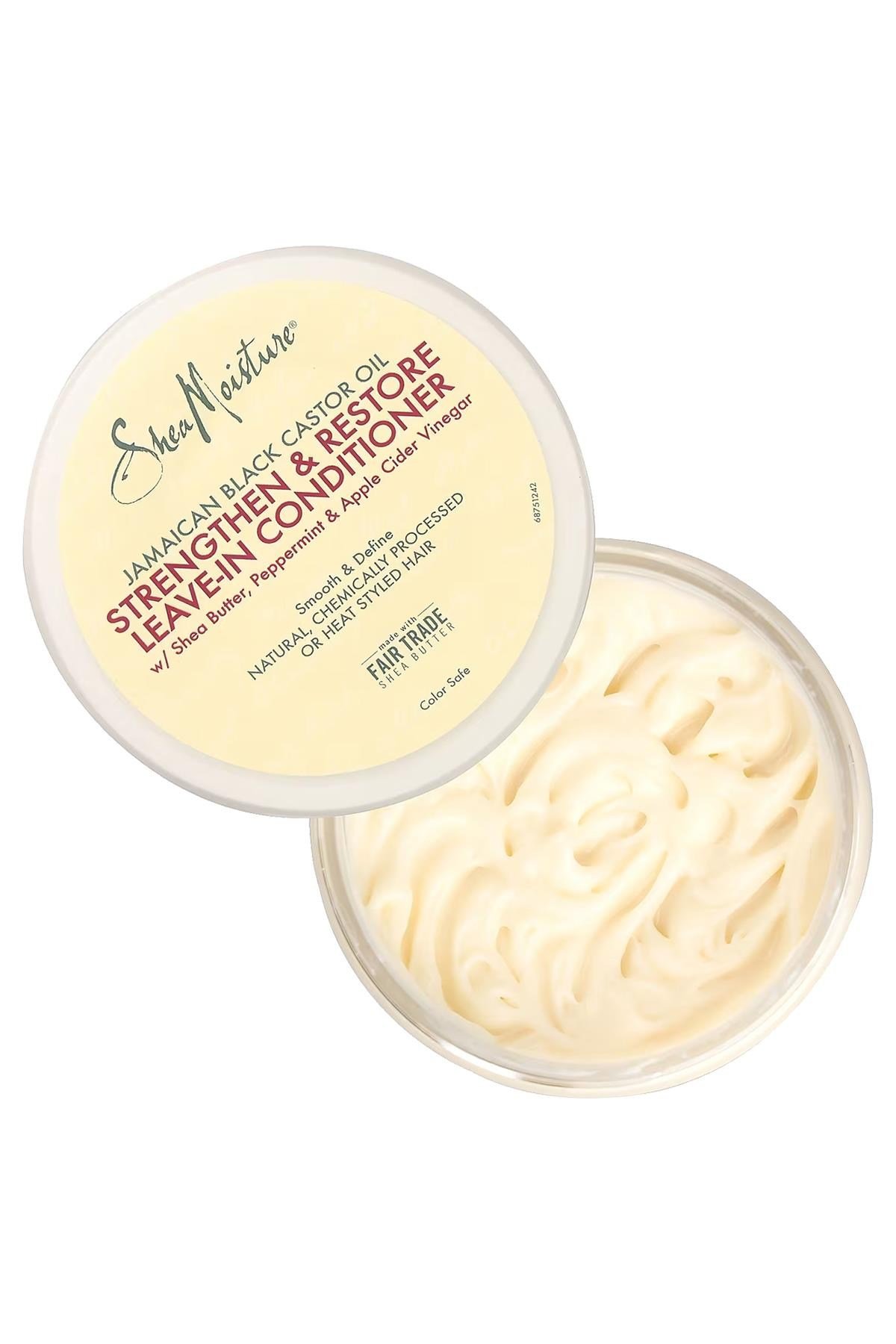 Shea Moisture Jamaican Black Castor Oil Güçlendirici ve Onarıcı Durulanmayan Saç Kremi 340ML