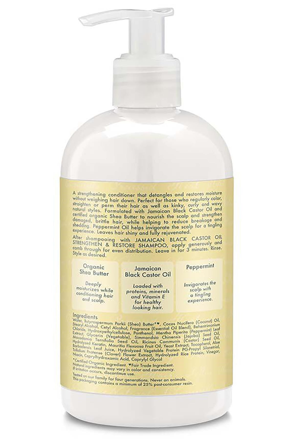 Shea Moisture Jamaican Black Castor Oil Güçlendirici ve Onarıcı Saç Kremi 384ML