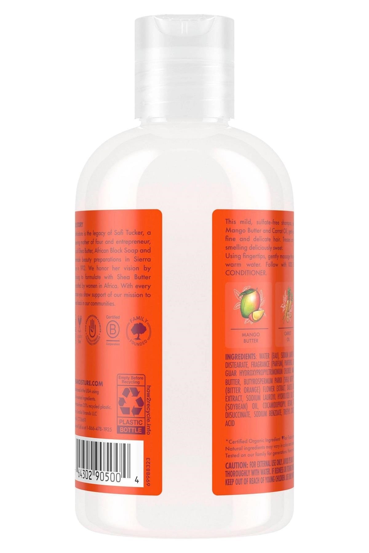 Shea Moisture Kids Mango & Havuç Çocuklar İçin Şampuan 237ML