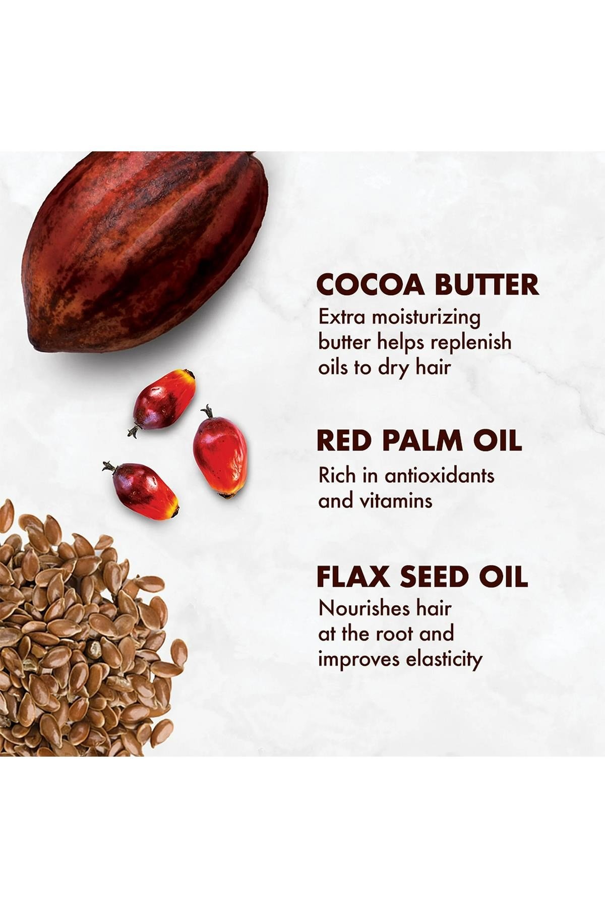 Shea Moisture Kırmızı Palmiye ve Kakao Yağlı Parlaklık Kazandıran Saç Bakımı 106GR