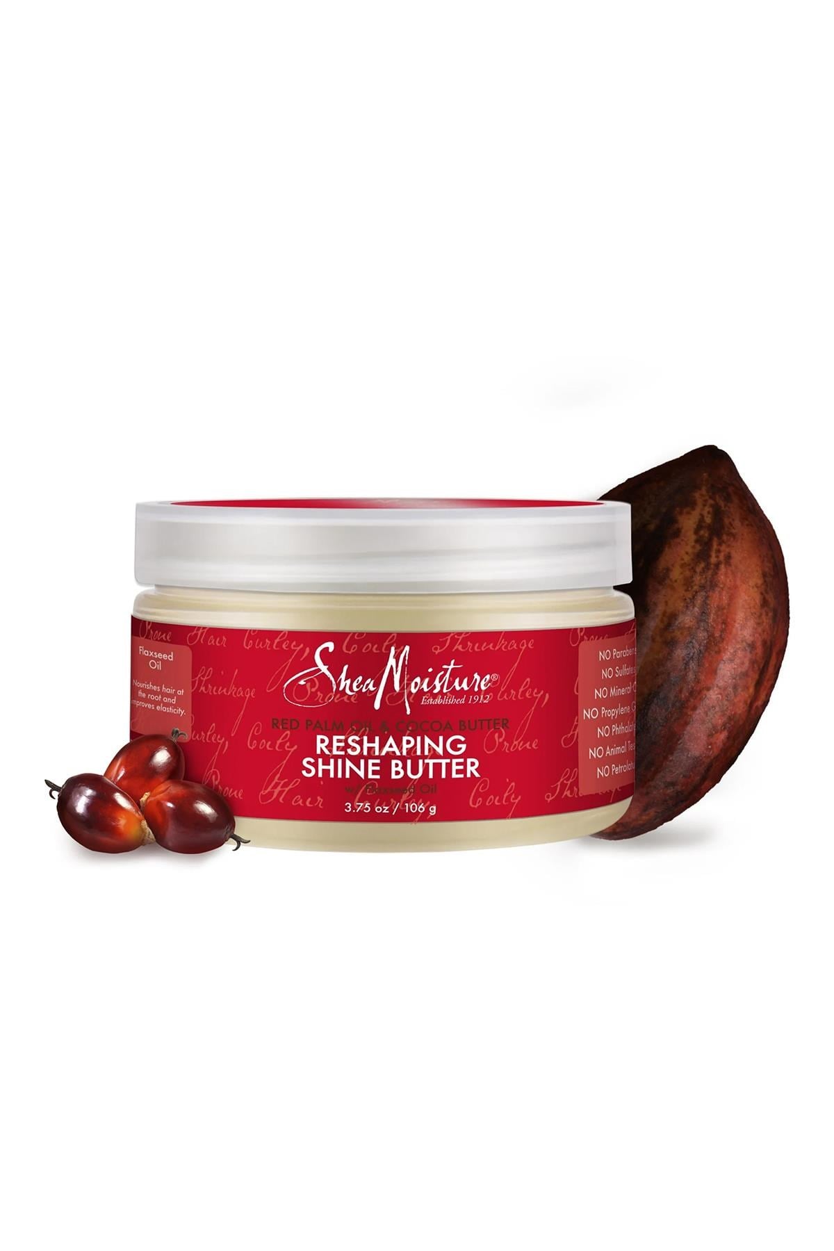 Shea Moisture Kırmızı Palmiye ve Kakao Yağlı Parlaklık Kazandıran Saç Bakımı 106GR
