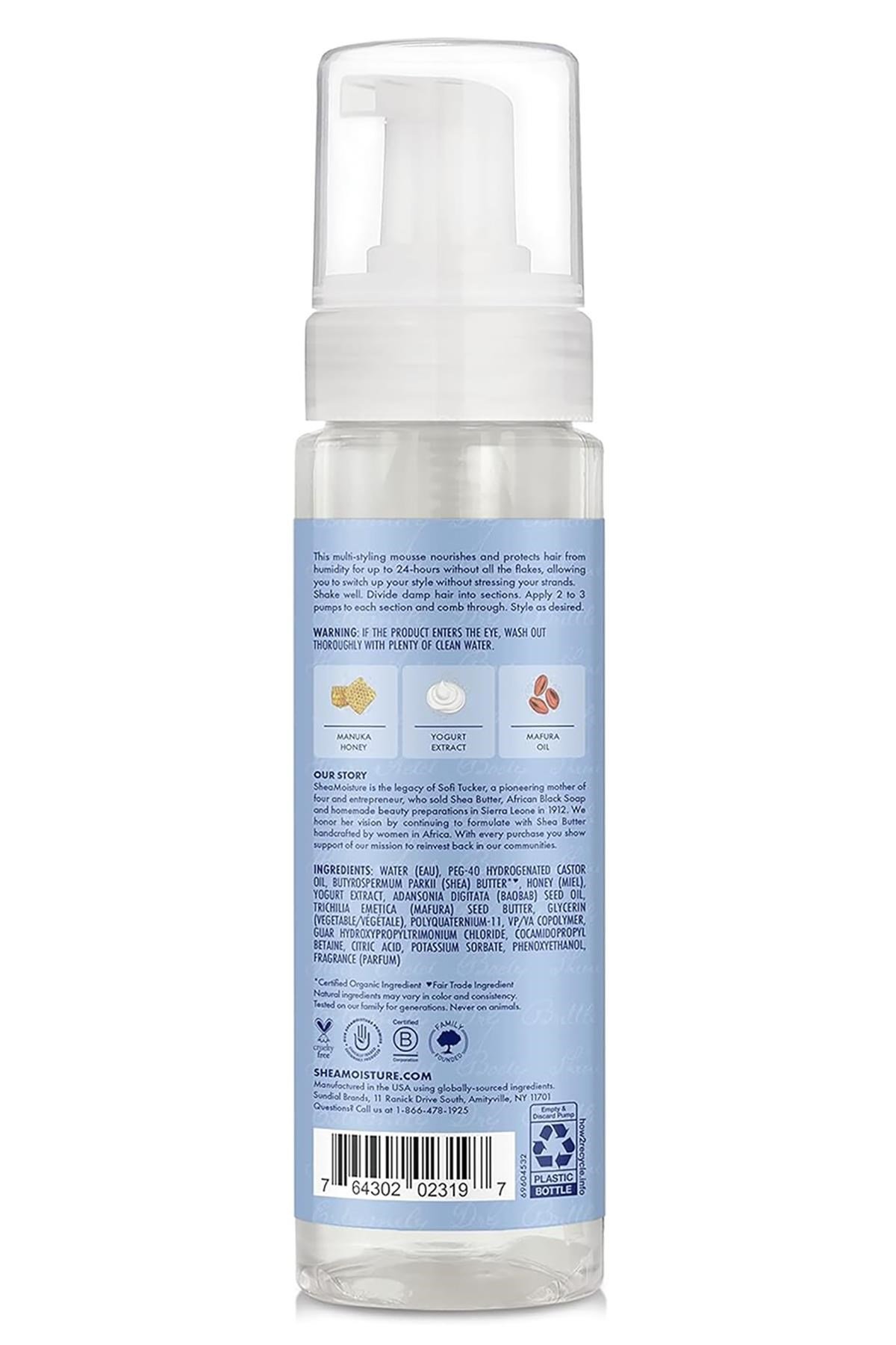 Shea Moisture Manuka Balı ve Yoğurt Saç Köpüğü 222ML