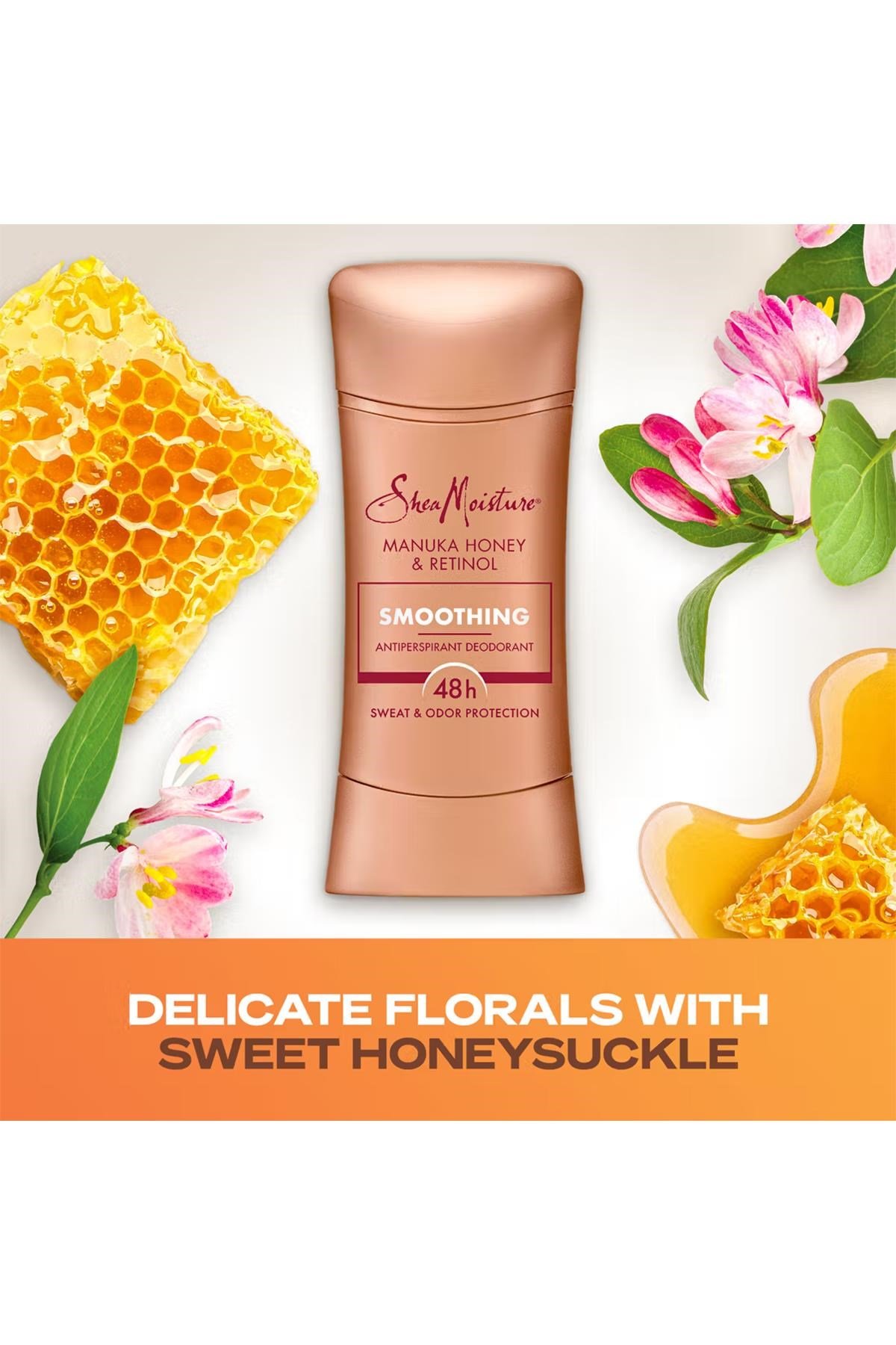 Shea Moisture Manuka Honey & Retinol Smoothing Antiperspirant Stick Deodorant 74GR