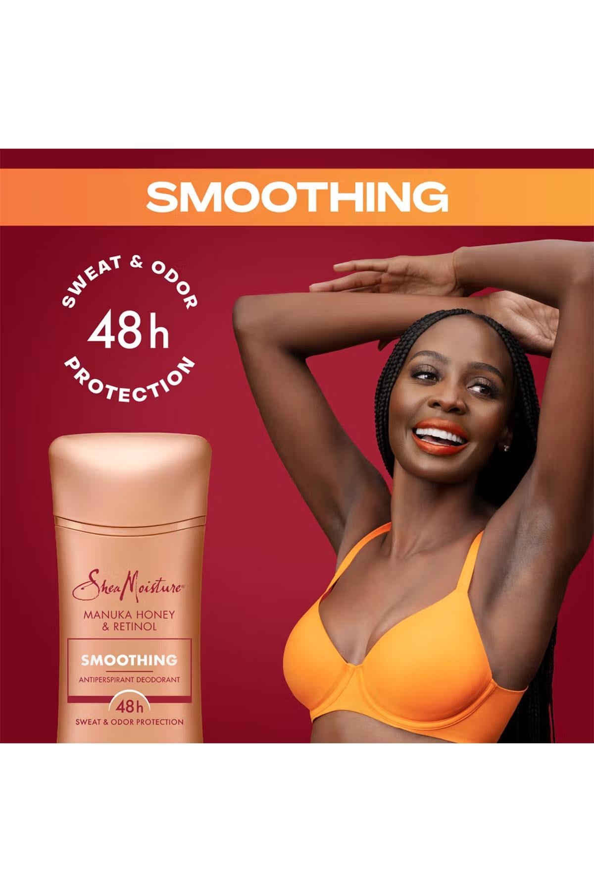 Shea Moisture Manuka Honey & Retinol Smoothing Antiperspirant Stick Deodorant 74GR