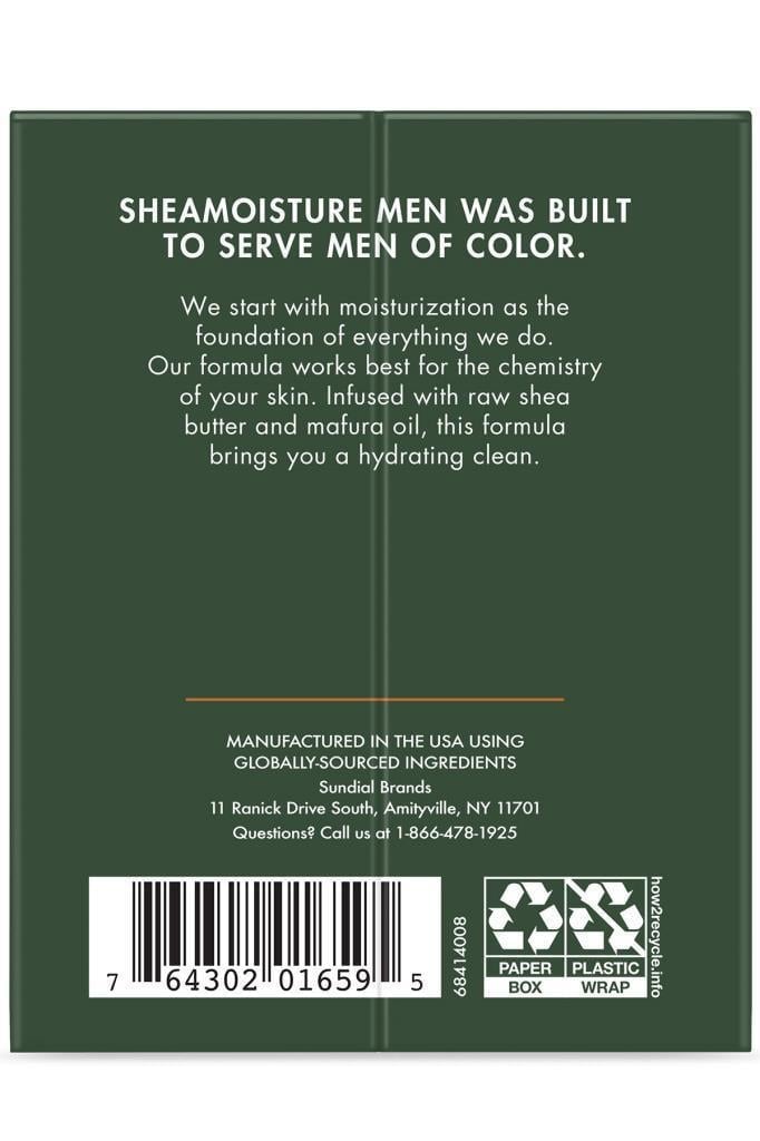 Shea Moisture Men Shea ve Mafura Yağlı Nemlendirici Sabun 2x113GR