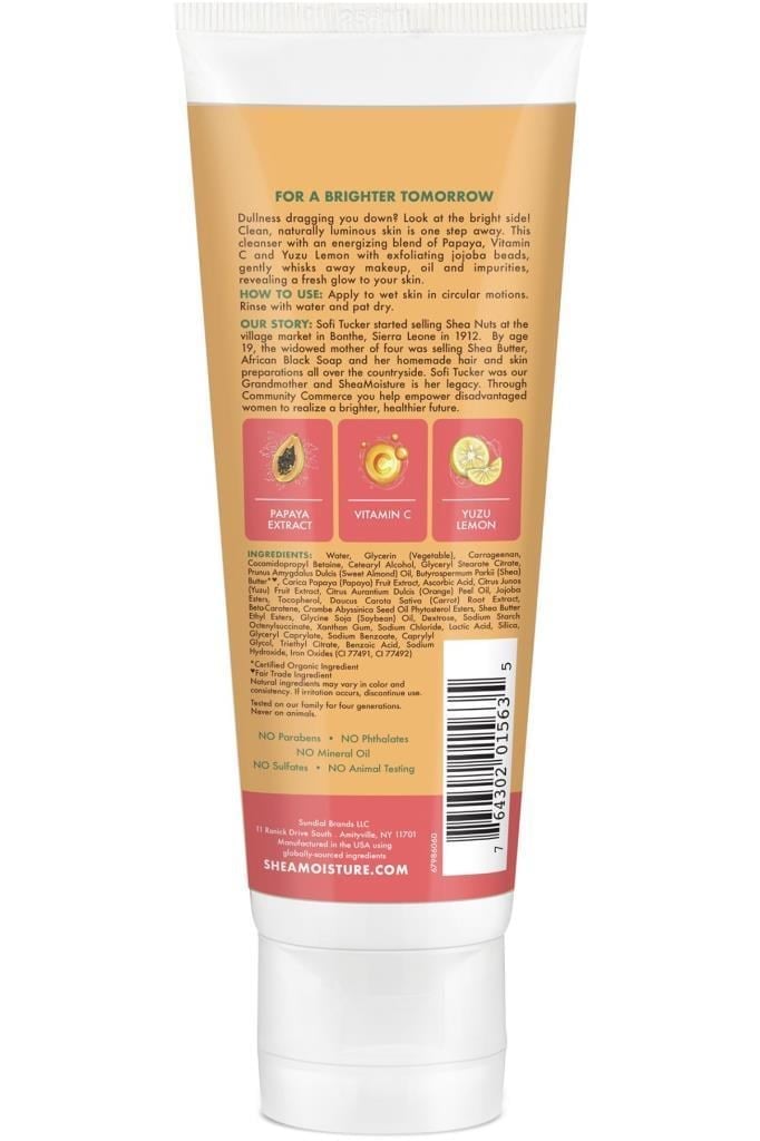 Shea Moisture Papaya & C Vitamini Aydınlatıcı Yüz Temizleyici Jel 118ML