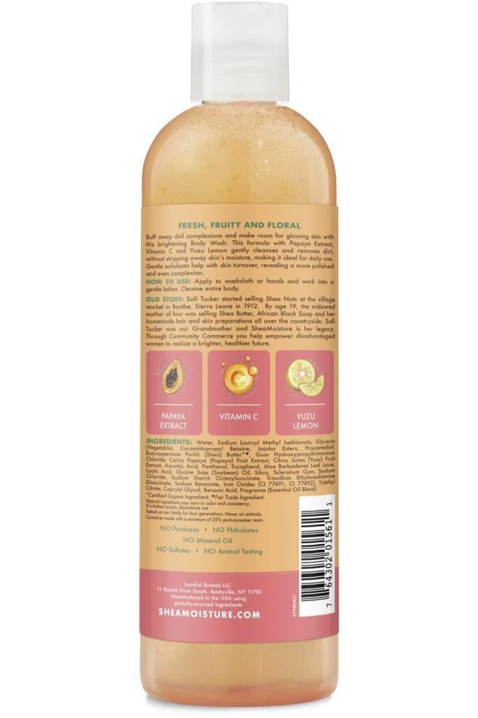 Shea Moisture Papaya & C Vitamini Canlandırıcı ve Aydınlatıcı Vücut Şampuanı 384ML