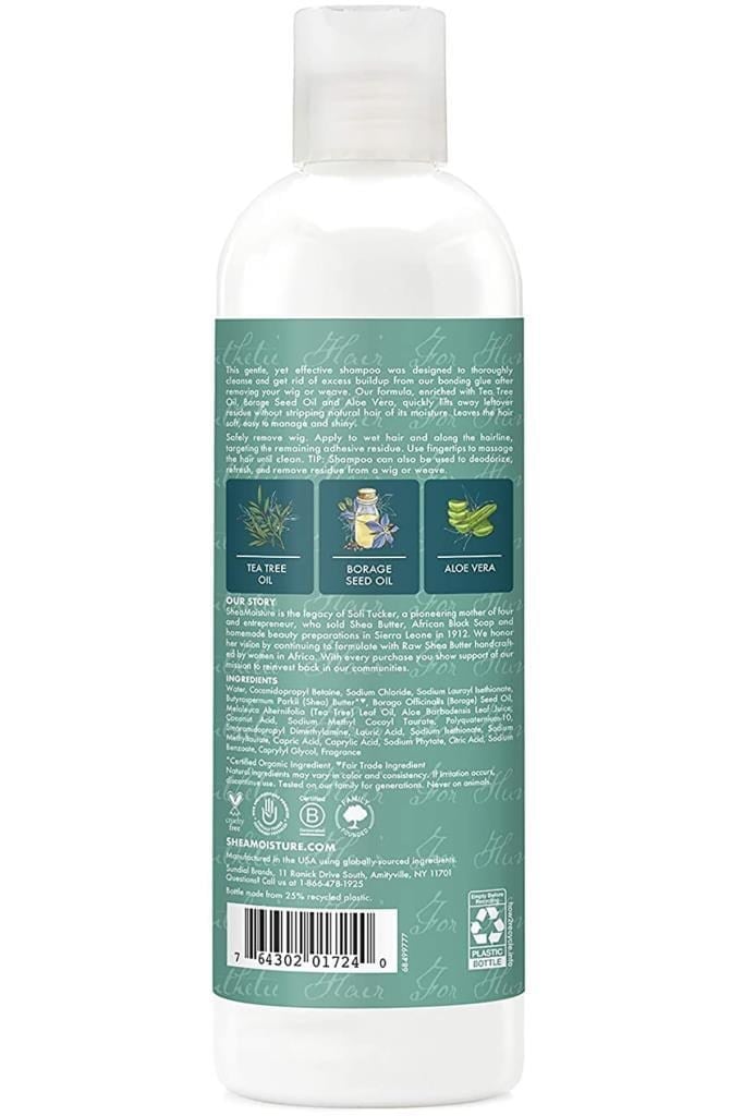 Shea Moisture Peruk ve Protez Saç İçin Yapışkan Kalıntı Temizleyici Şampuan 384ML