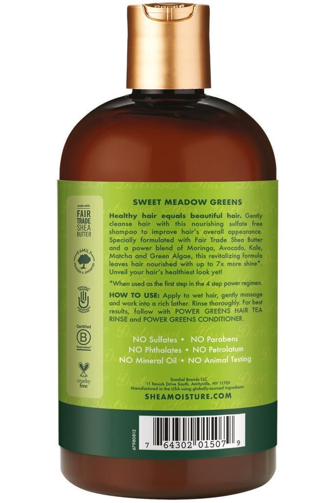 Shea Moisture Power Greens Moringa ve Avokado Yağlı Şampuan 384ML