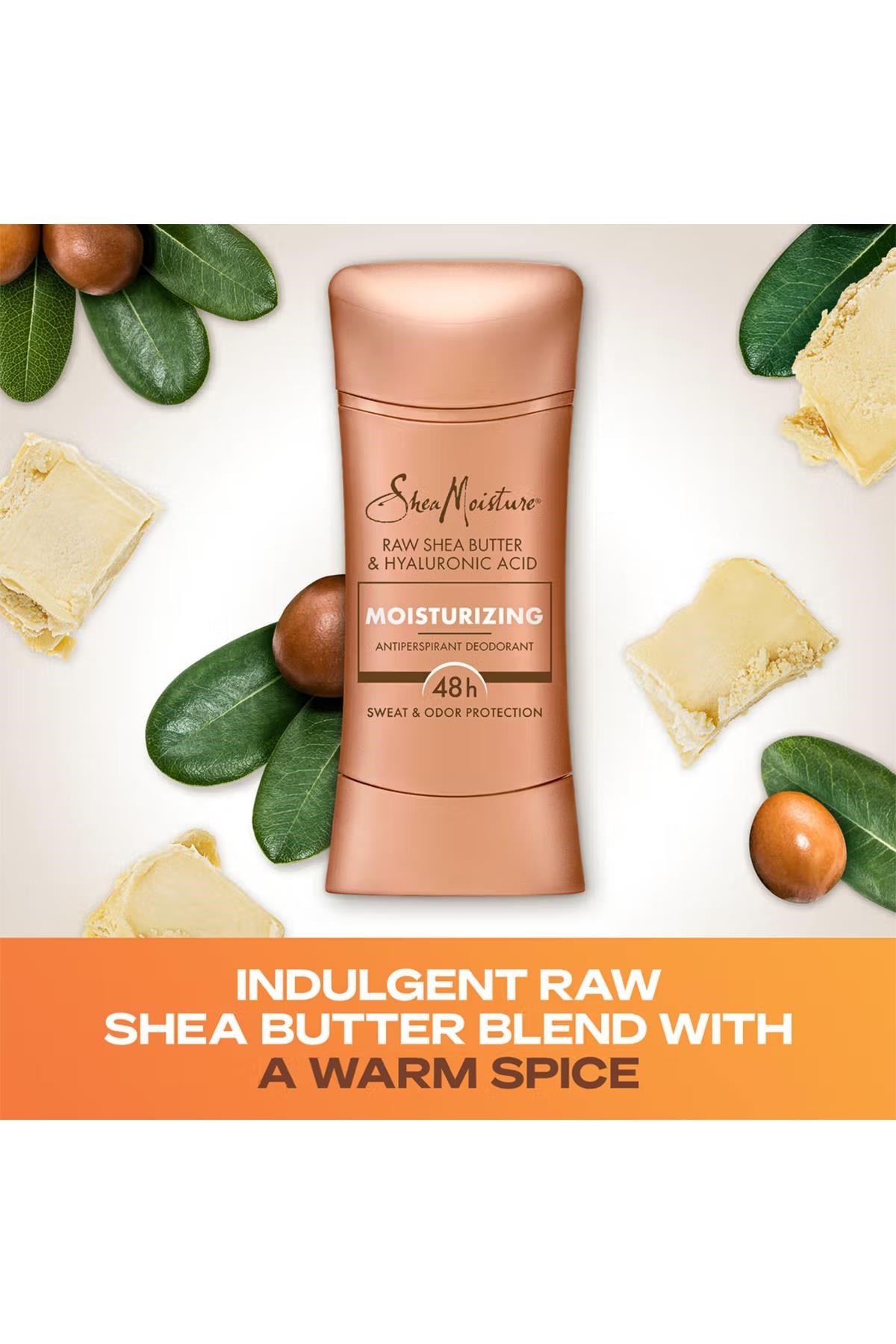 Shea Moisture Raw Shea Butter & Hyaluronic Acid Moisturizing Antiperspirant Stick Deodorant 74GR