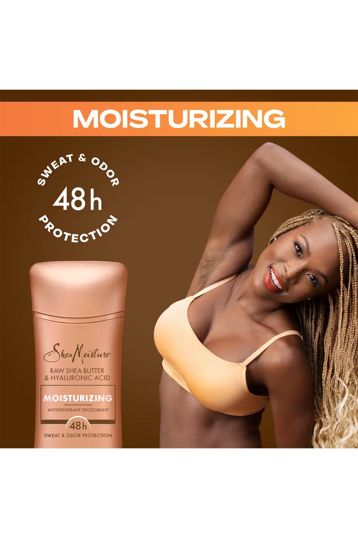 Shea Moisture Raw Shea Butter & Hyaluronic Acid Moisturizing Antiperspirant Stick Deodorant 74GR