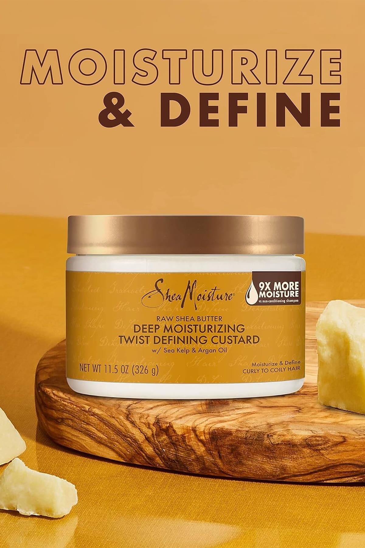 Shea Moisture Raw Shea Butter Nemlendirici Bukle Belirginleştirici Durulanmayan Saç Kremi 326GR