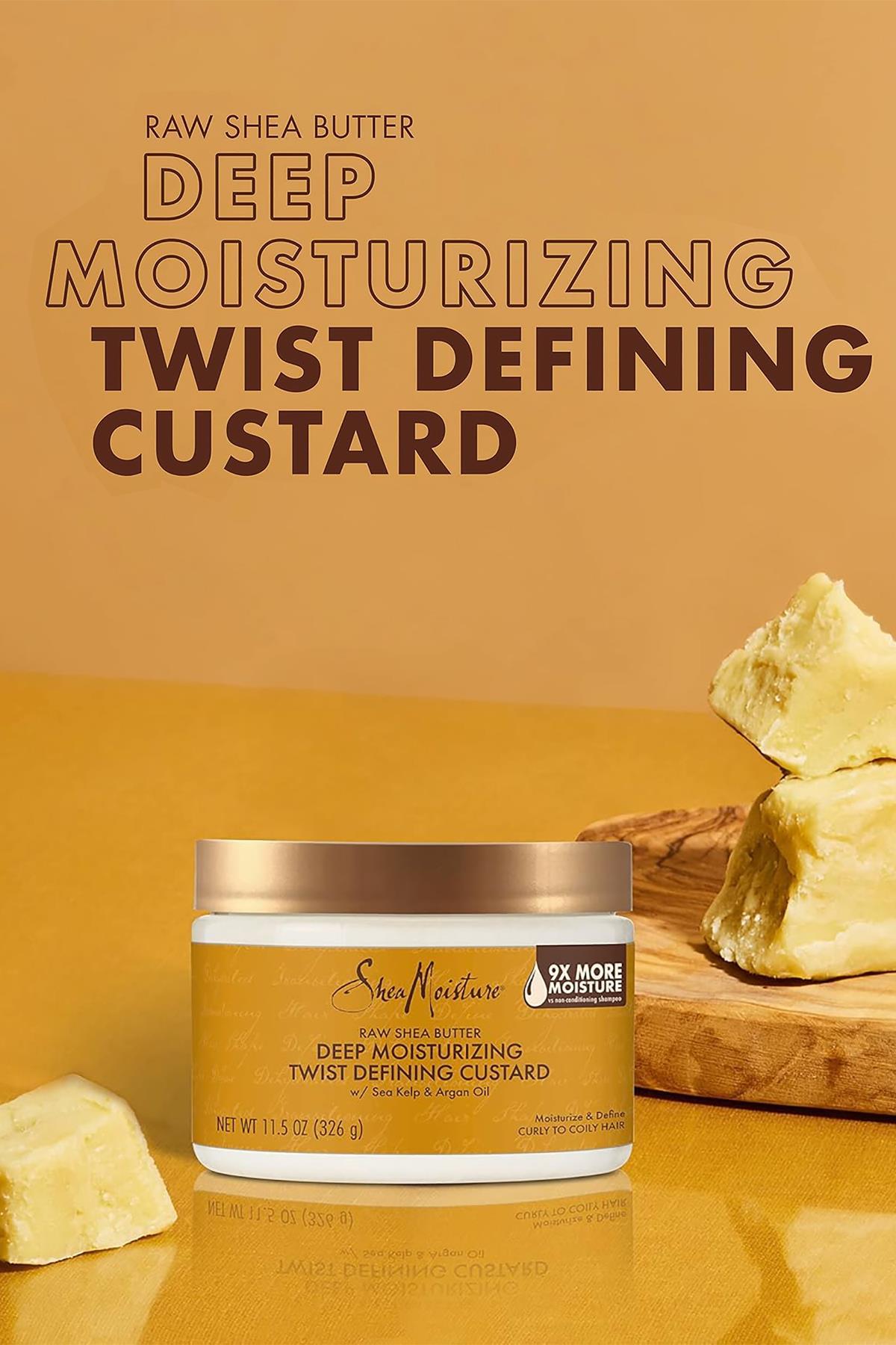 Shea Moisture Raw Shea Butter Nemlendirici Bukle Belirginleştirici Durulanmayan Saç Kremi 326GR