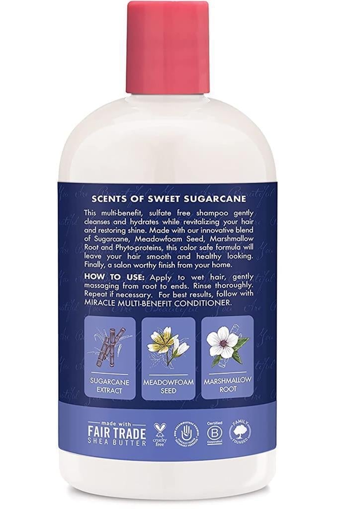 Shea Moisture Şeker Kamışı Özü ve Çayır Köpüğü Tohumu Şampuan 384ML