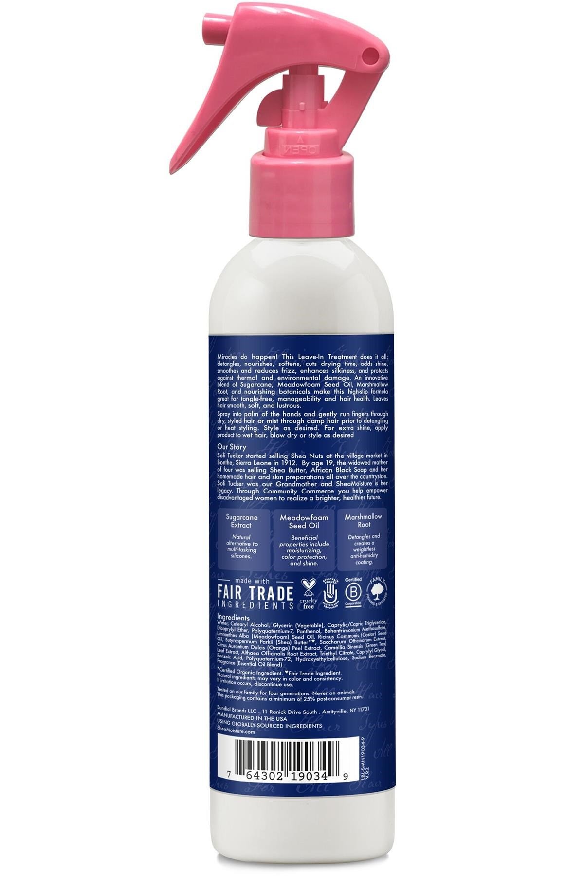 Shea Moisture Şeker Kamışı Özü ve Çayır Köpüğü Tohumu Silikonsuz Şekillendirici Saç Spreyi 237ML