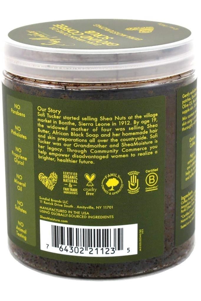 Shea Moisture Sızma Zeytinyağı ve Öğütülmüş Kahve Peelingi 340GR