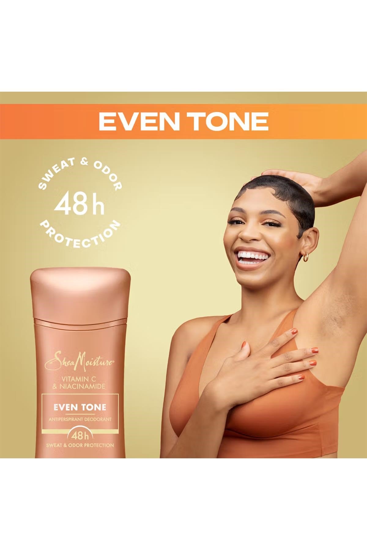 Shea Moisture Vitamin C & Niacinamide Even Tone Antiperspirant Stick Deodorant 74GR
