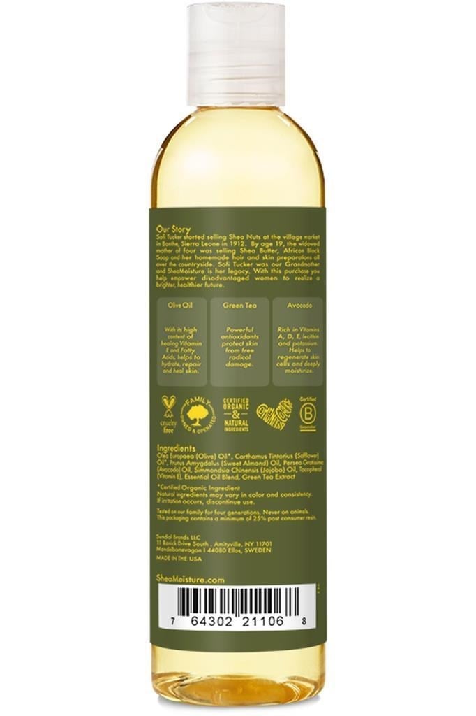 Shea Moisture Zeytin ve Yeşil Çaylı Banyo, Vücut ve Masaj Yağı 236ML