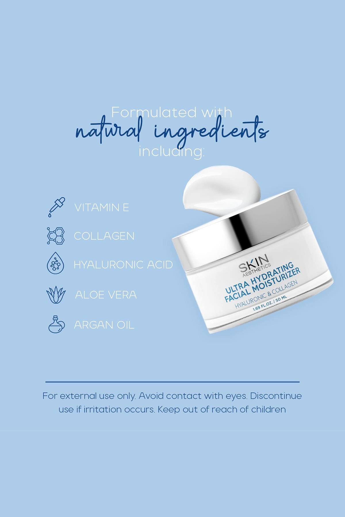 Skin Aesthetics Hyaluronic & Collagen Nemlendirici Yüz Kremi 50ML
