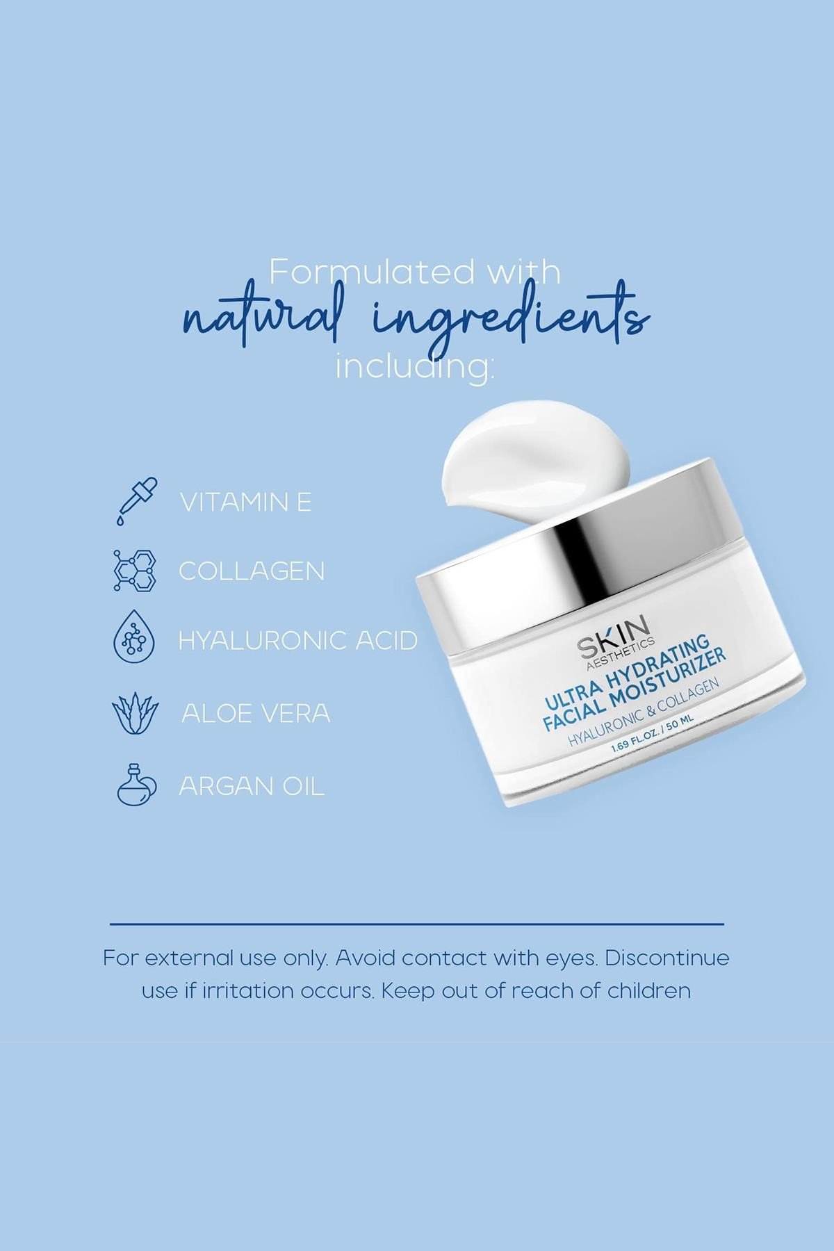 Skin Aesthetics Hyaluronic & Collagen Nemlendirici Yüz Kremi 50ML