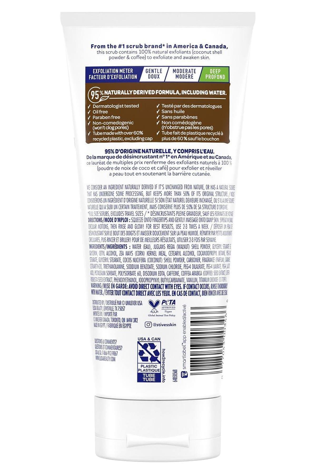 St. Ives Hindistan Cevizi ve Kahve Özlü Normal ve Yağlı Ciltler İçin Yüz Peelingi 170GR