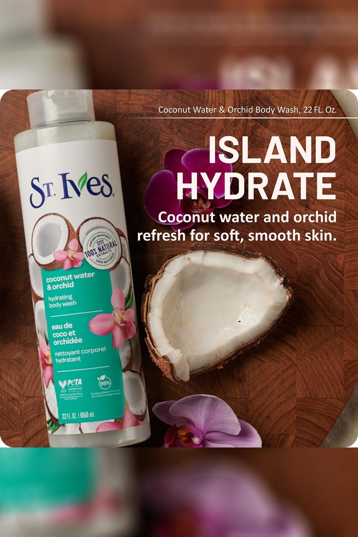 ST.Ives Hindistan Cevizi Suyu ve Orkide Özlü Nemlendirici Vücut Şampuanı 650ML
