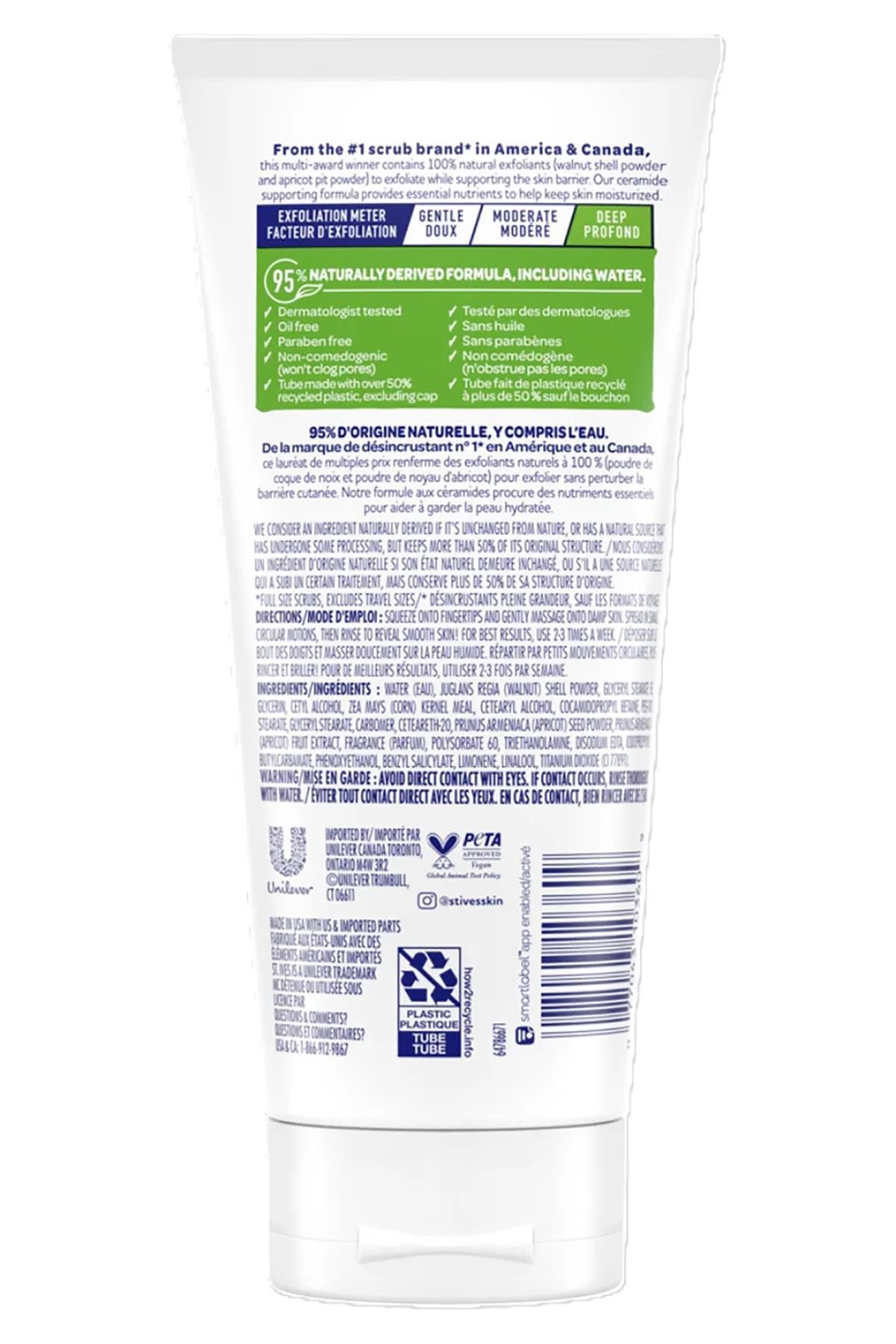St. Ives Kayısı Özlü Normal ve Yağlı Ciltler İçin Yüz Peelingi 170GR