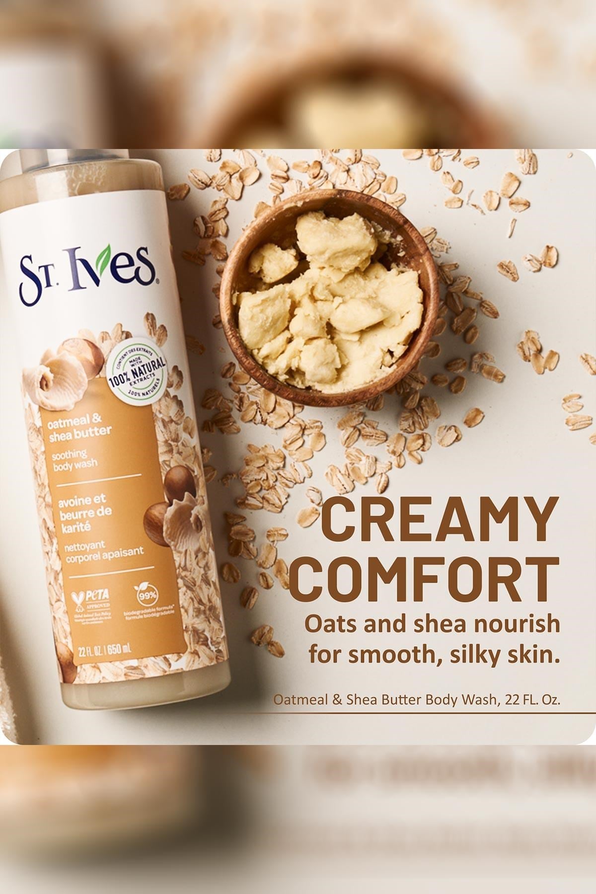 ST.Ives Yulaf Ezmesi ve Shea Yağı Özlü Yatıştırıcı Vücut Şampuanı 650ML