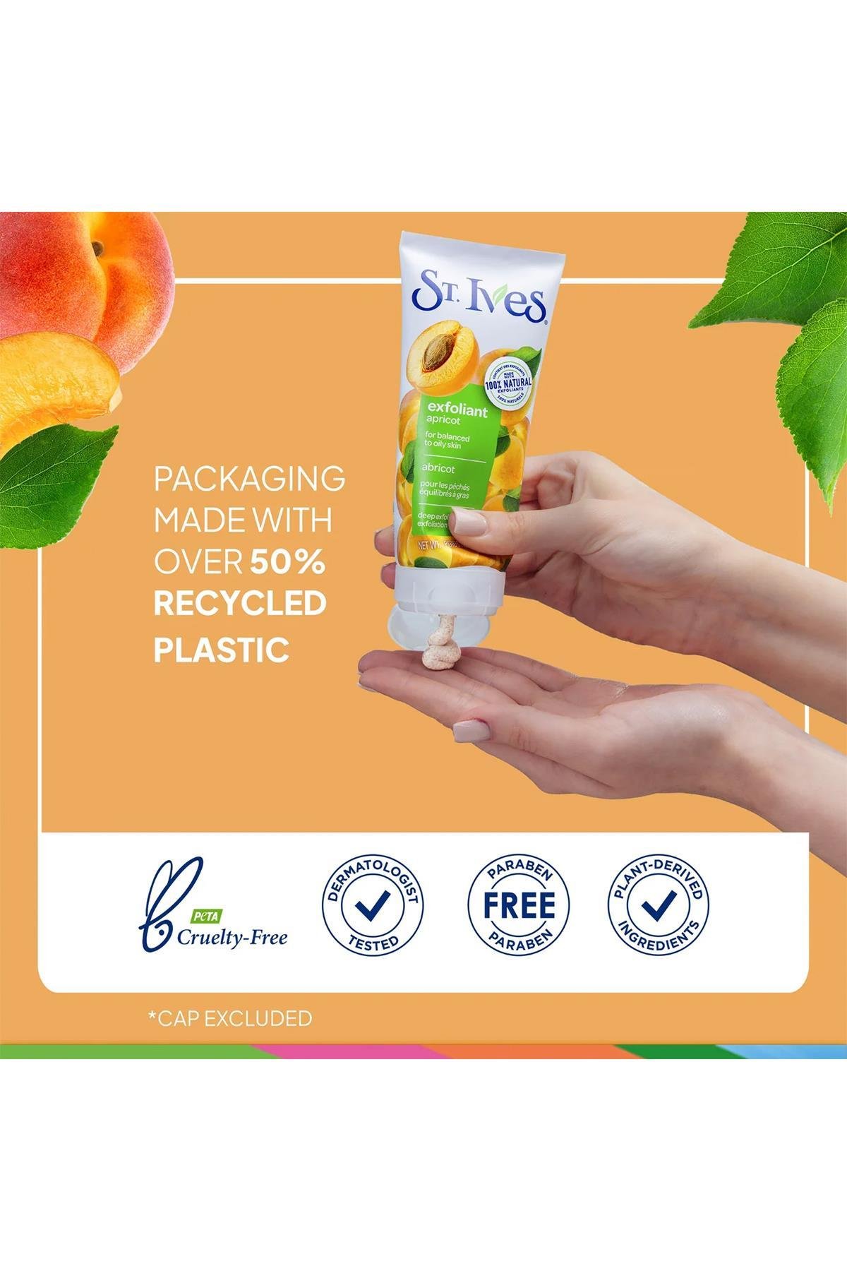 St. Ives Kayısı Özlü Normal ve Yağlı Ciltler İçin Yüz Peelingi 170GR