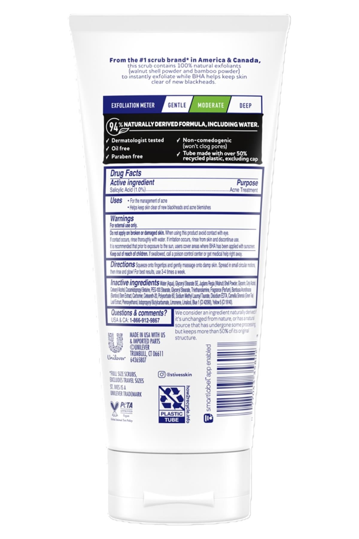 St.Ives BHA Yeşil Çay ve Bambu Özlü Akne Karşıtı Yüz Peelingi 170GR