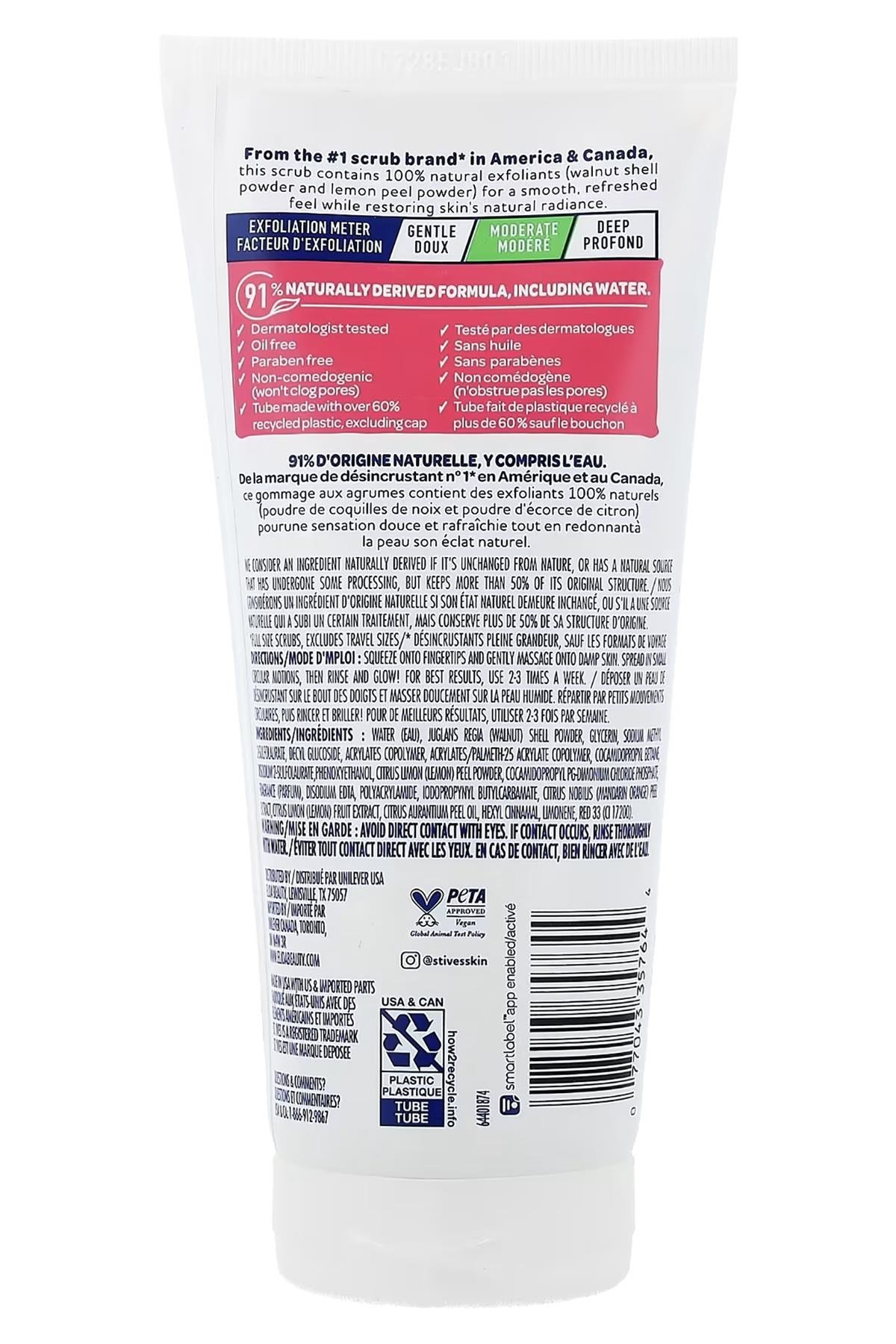 St. Ives Pembe Limon ve Mandalina Özlü Mat ve Yağlı Ciltler İçin Yüz Peelingi 170GR