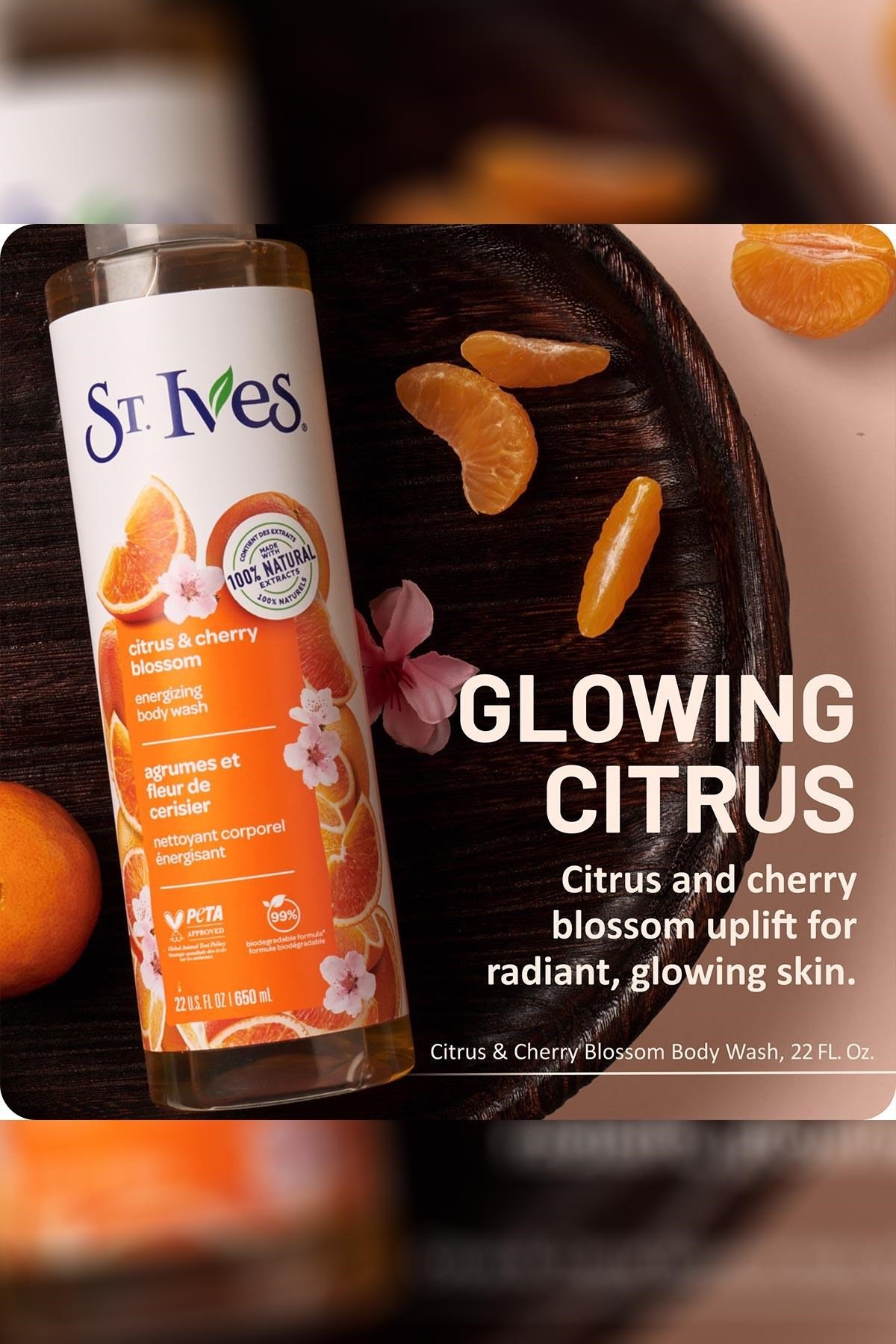 ST.Ives Narenciye & Kiraz Çiçeği Özlü Vücut Şampuanı 650ML