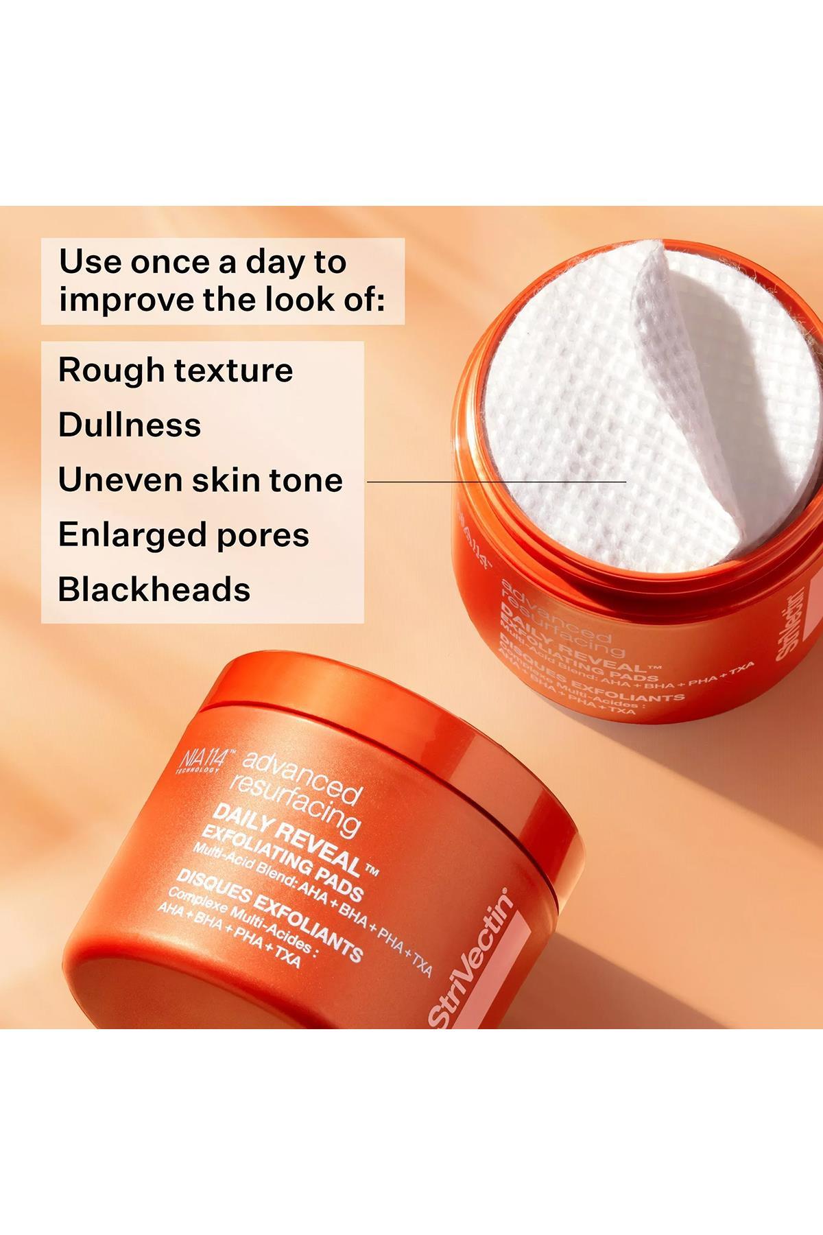 StriVectin Advanced Resurfacing Daily Reveal Günlük Peeling Pedleri 60 Adet