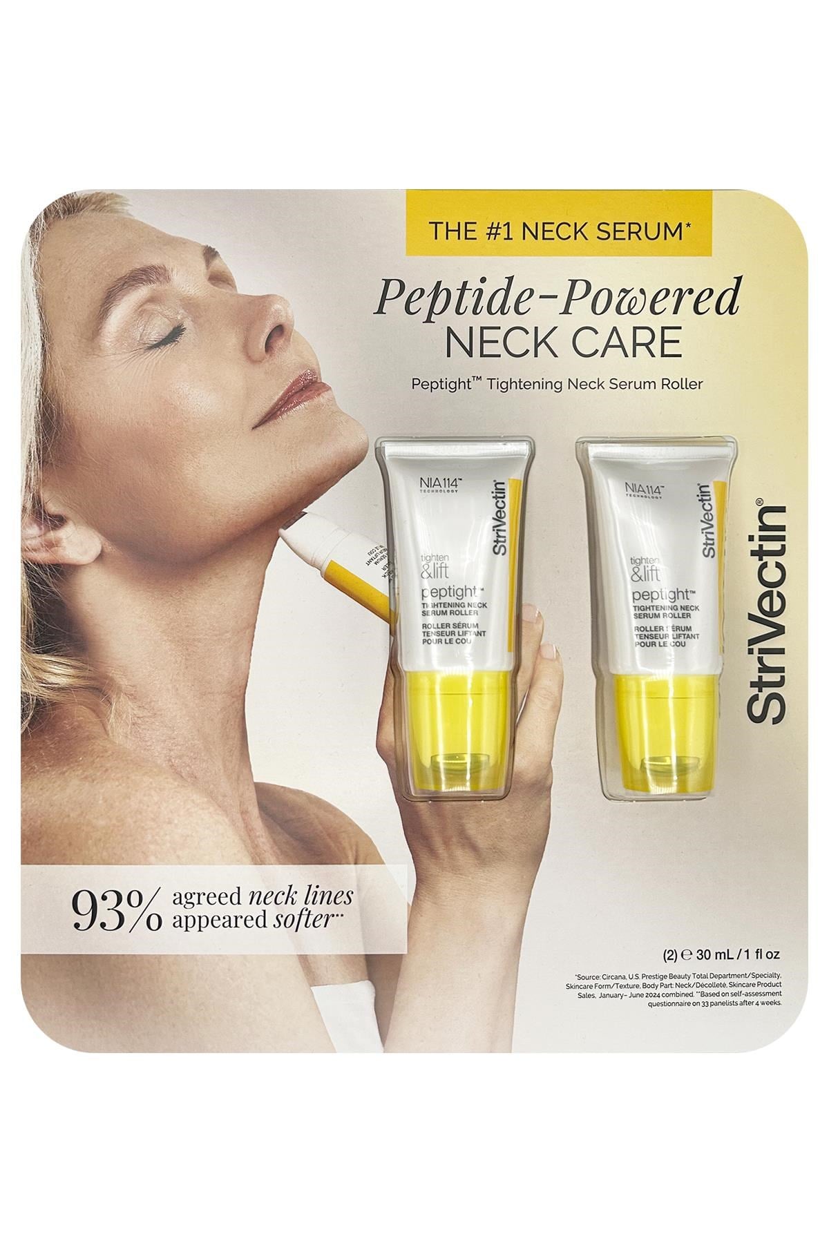 StriVectin Tighten & Lift Peptight Boyun ve Çene Hattı Sıkılaştırıcı Serum Roller Set 2x30ML